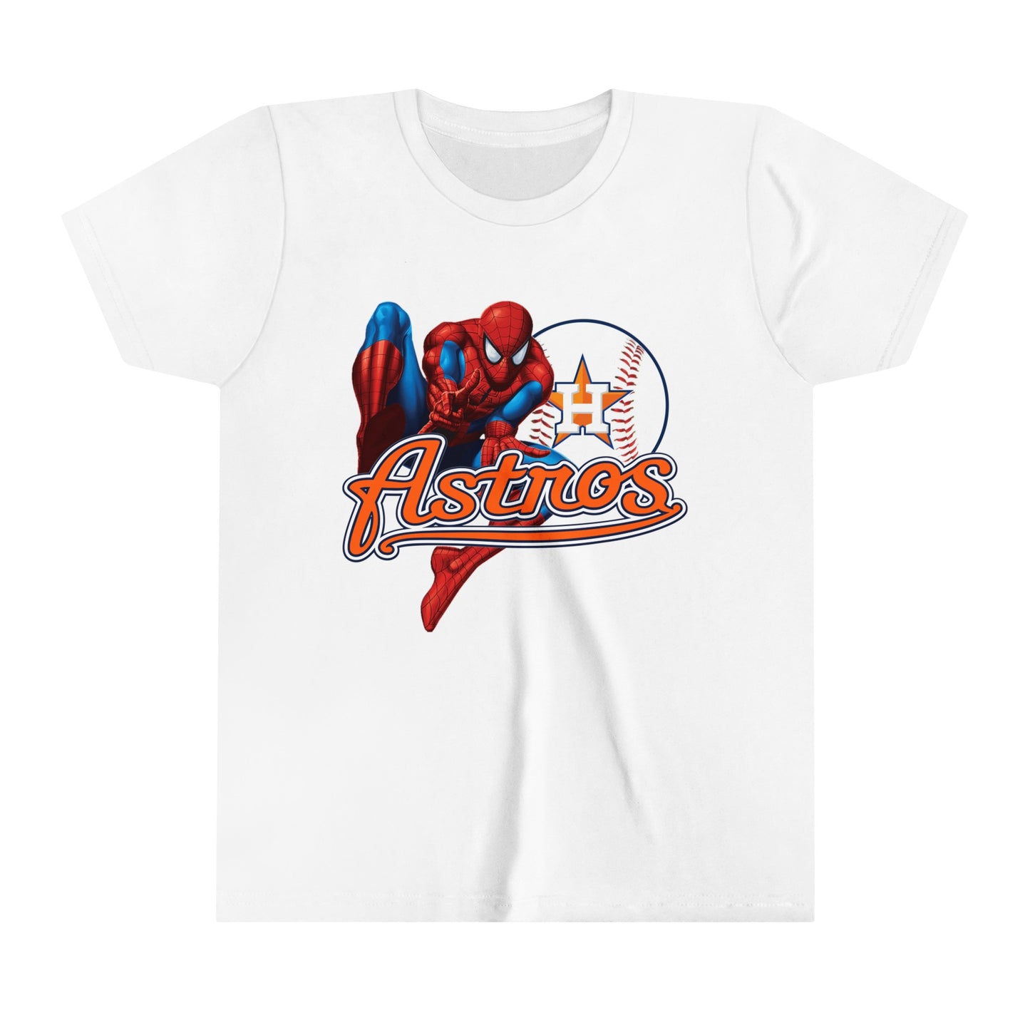 Astros Spider Houston Youth Short Sleeve Tee