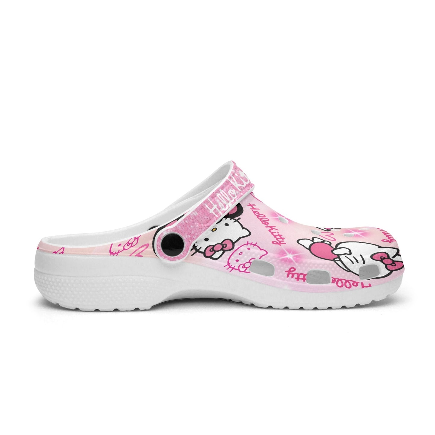 Kitty All Over Printed Clogs (adult sizing)