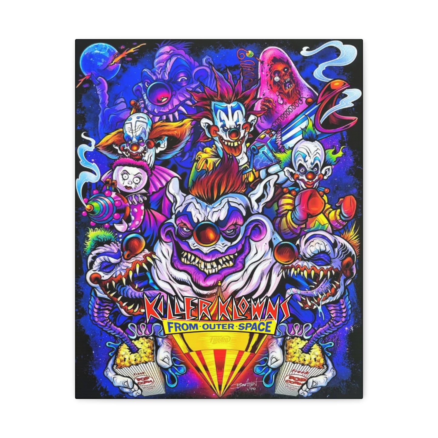 Killer Klowns from Outer Space Canvas Gallery Wrap