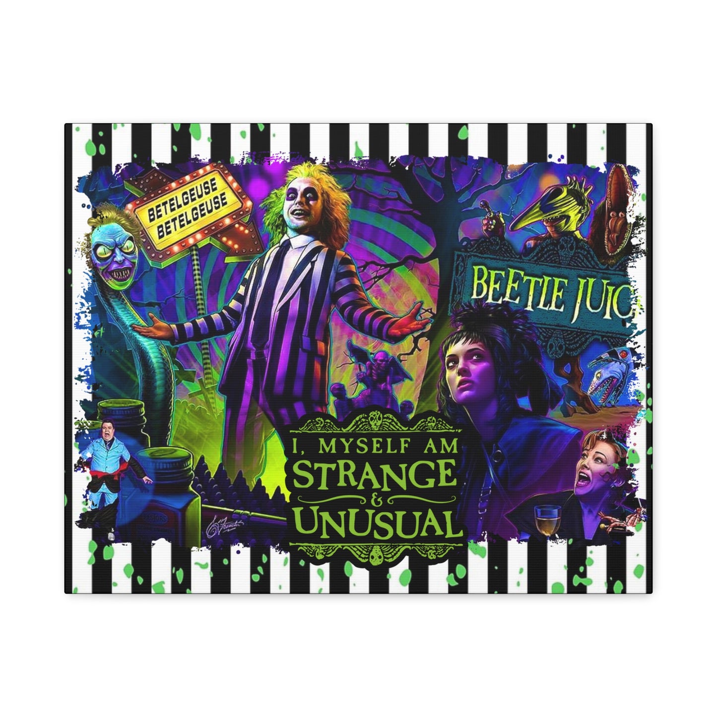 Beetlejuice Canvas Canvas Gallery Wrap