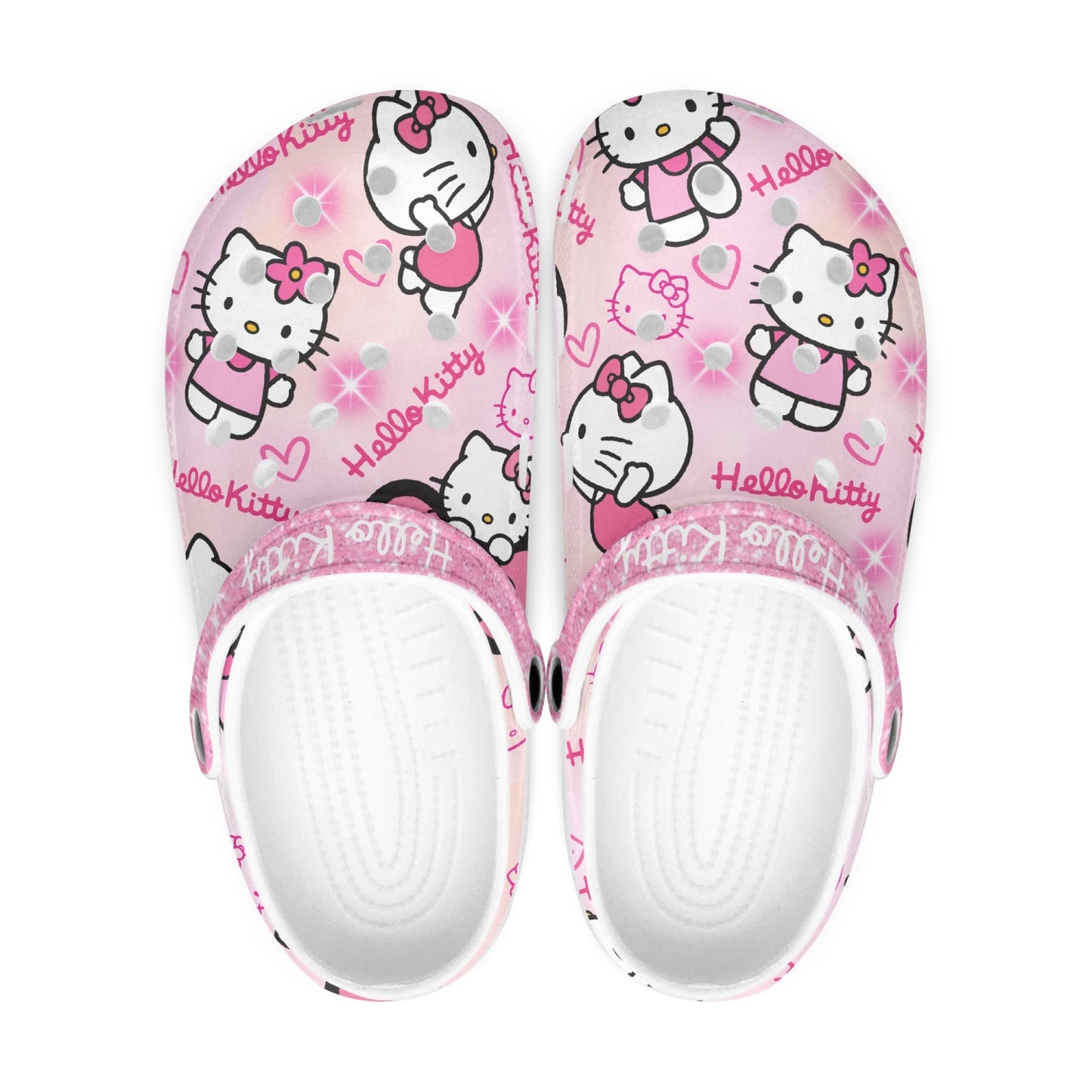 Kitty All Over Printed Clogs (adult sizing)