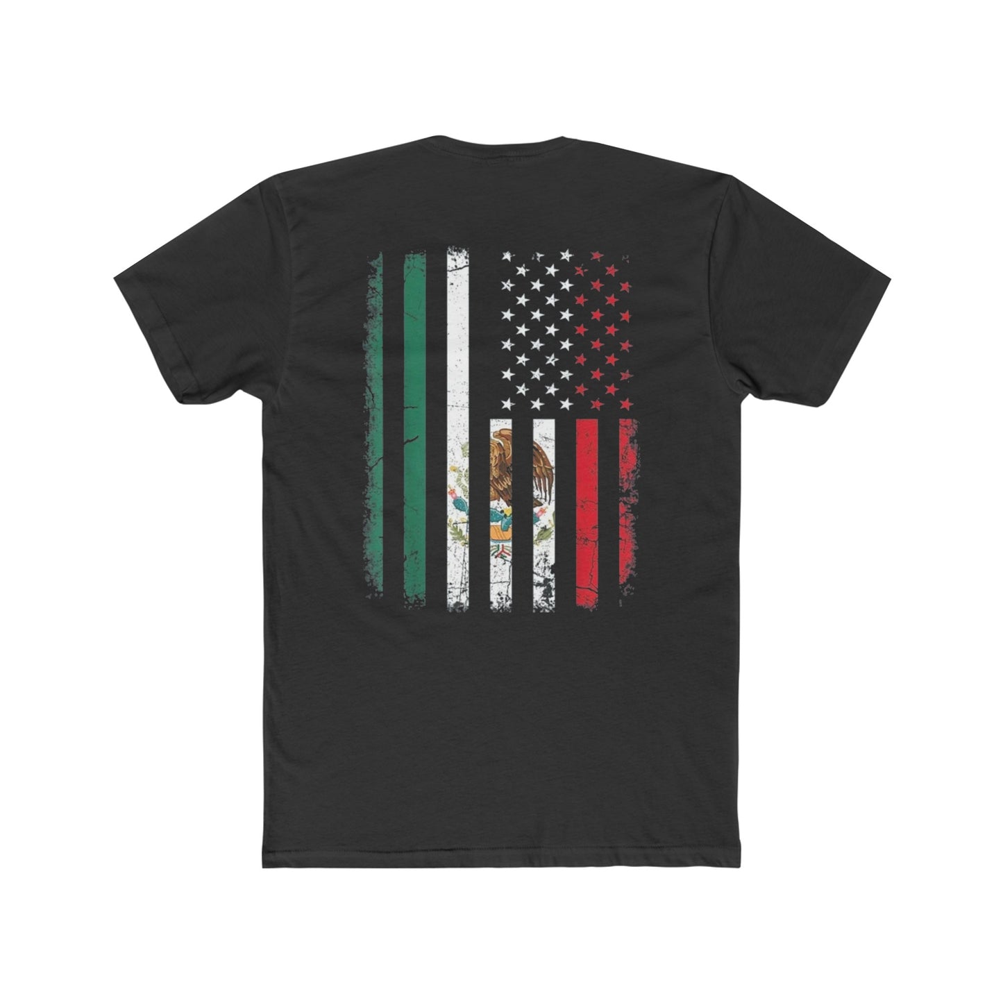Astros Mexican Flag 2 sided Men's Cotton Crew Tee