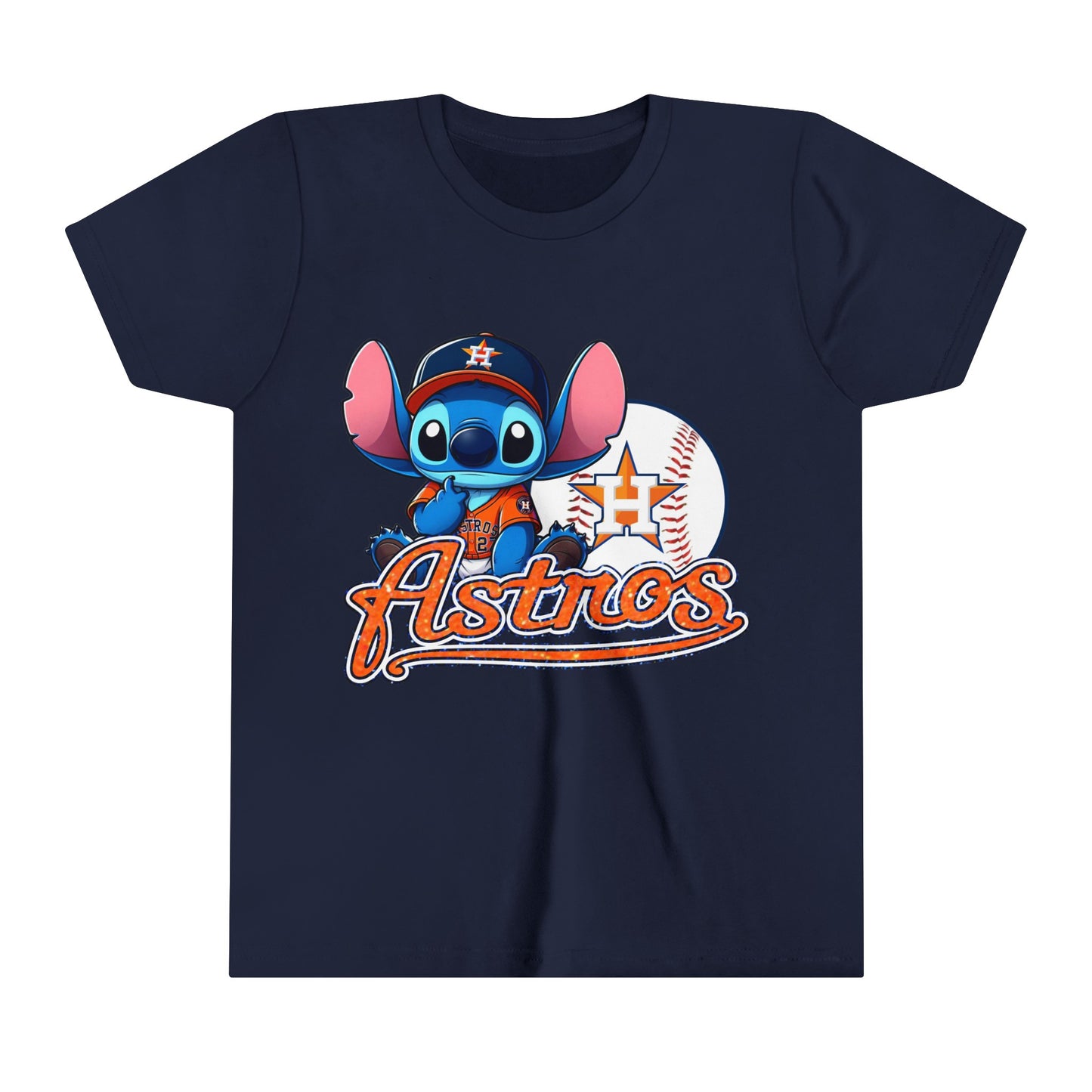 Astros Stitch Youth Short Sleeve Tee