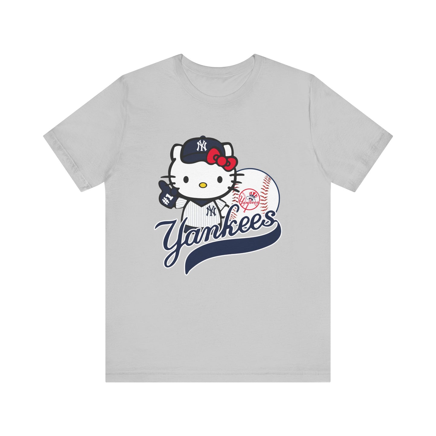 Kitty - Yankees - NY - Unisex Short Sleeve Tee