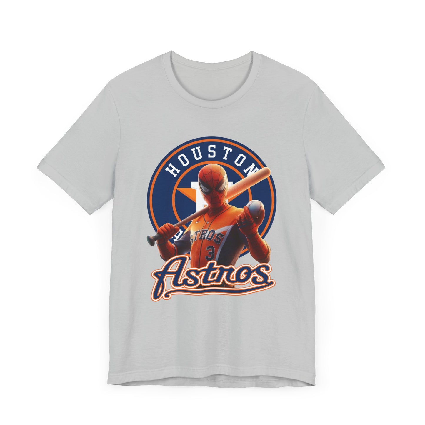 Astros - Spider - Orange and Navy - Unisex Short Sleeve Tee