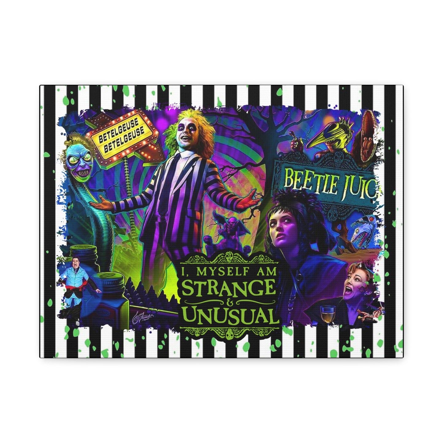 Beetlejuice Canvas Canvas Gallery Wrap