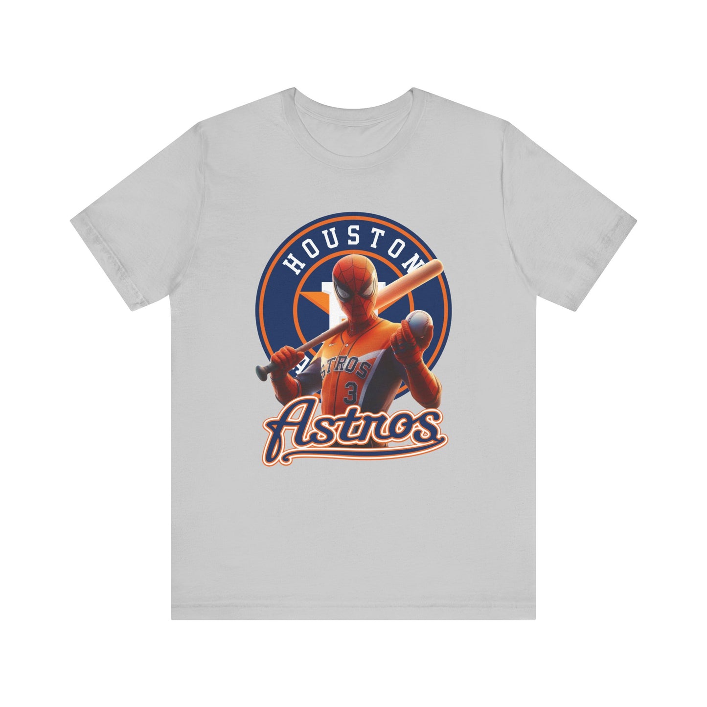 Astros - Spider - Orange and Navy - Unisex Short Sleeve Tee