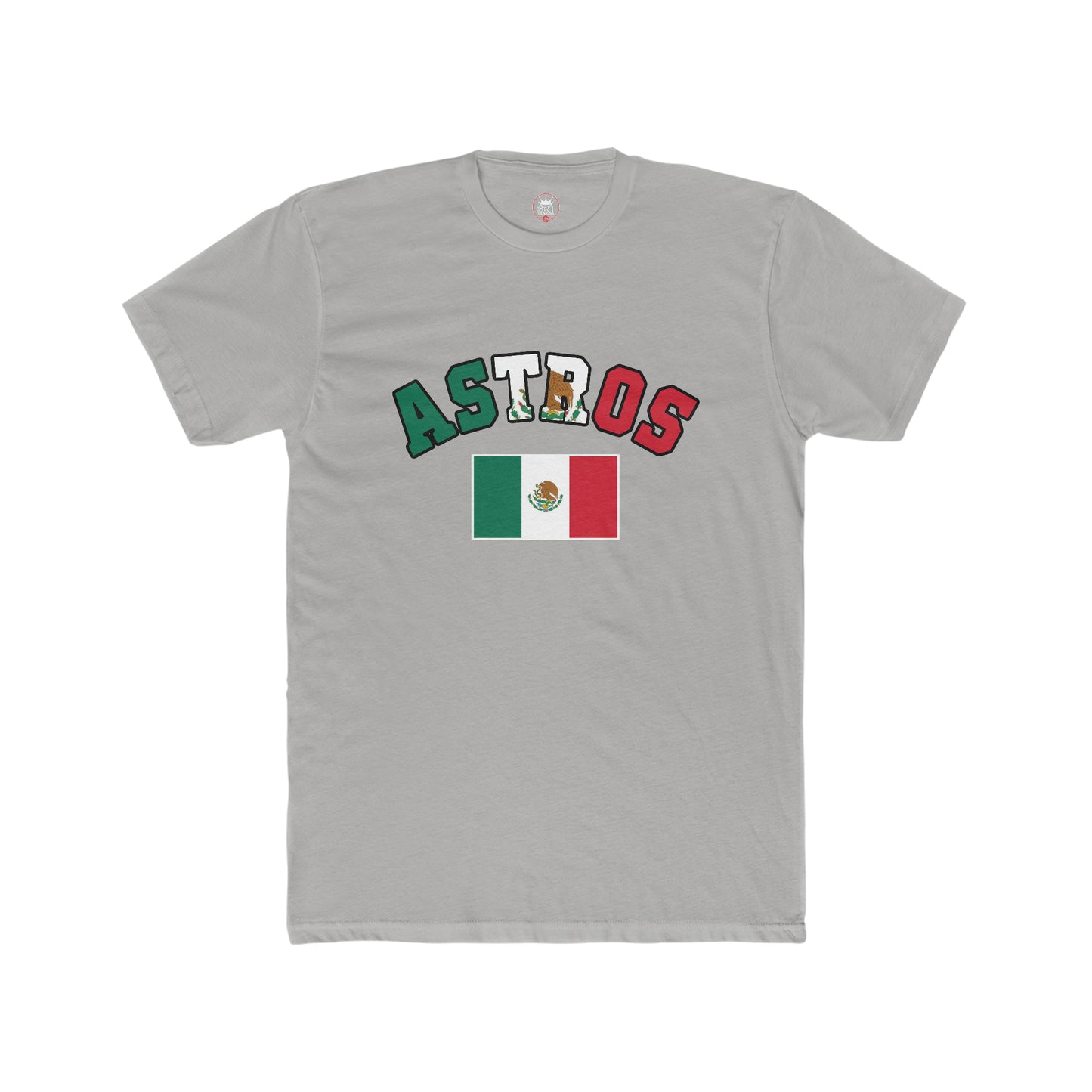 Astros Mexican Flag Men's Cotton Crew Tee