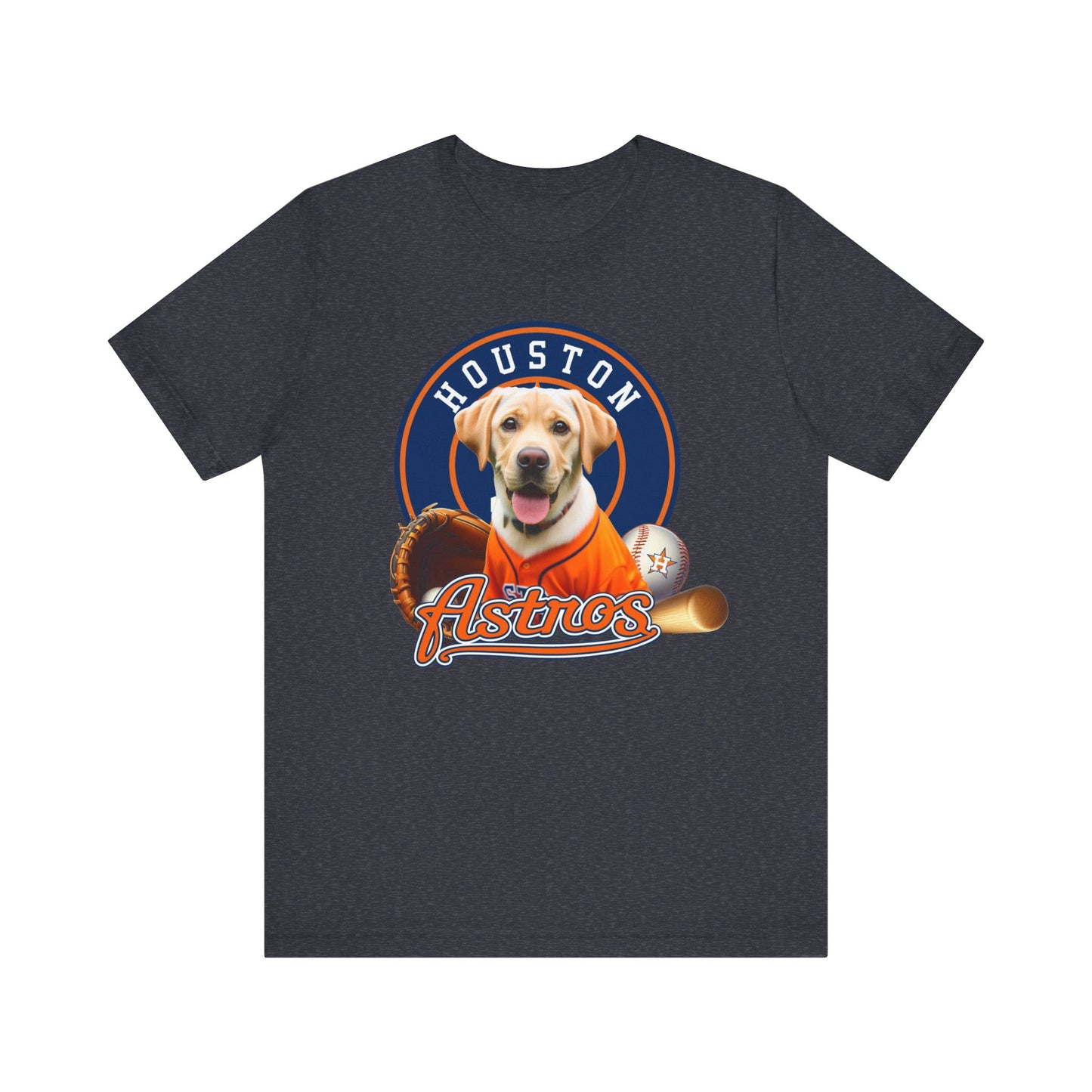 Astros - Labrador - Houston - Unisex Short Sleeve Tee