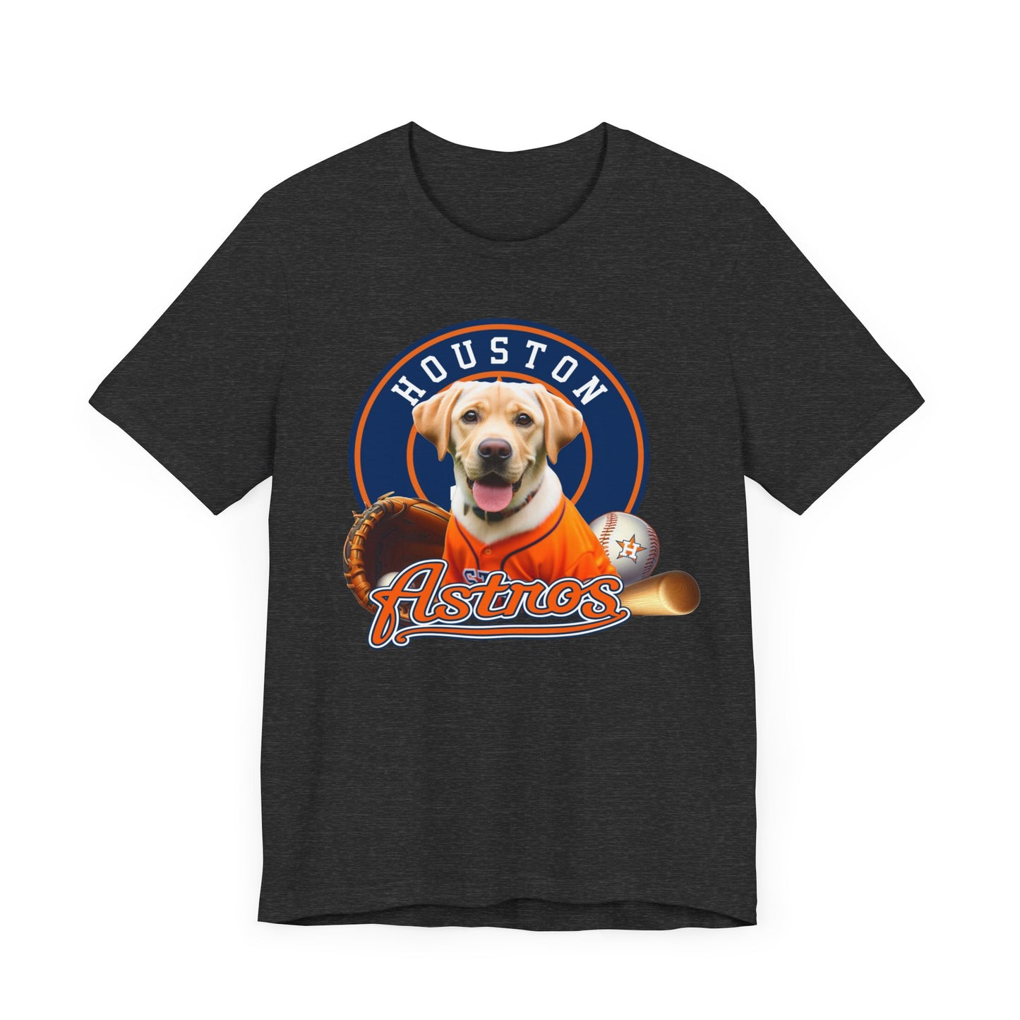 Astros - Labrador - Houston - Unisex Short Sleeve Tee