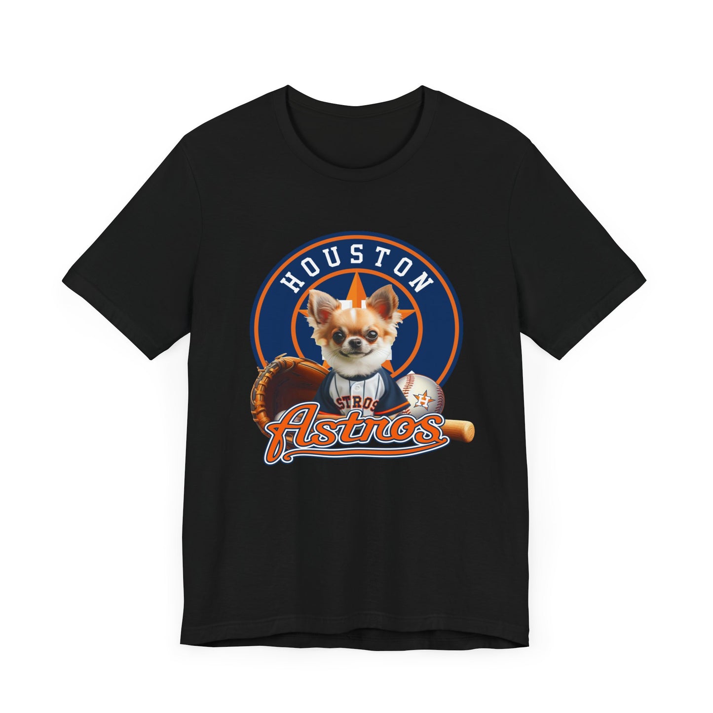 Astros - Chihuahua - Houston - Unisex Short Sleeve Tee