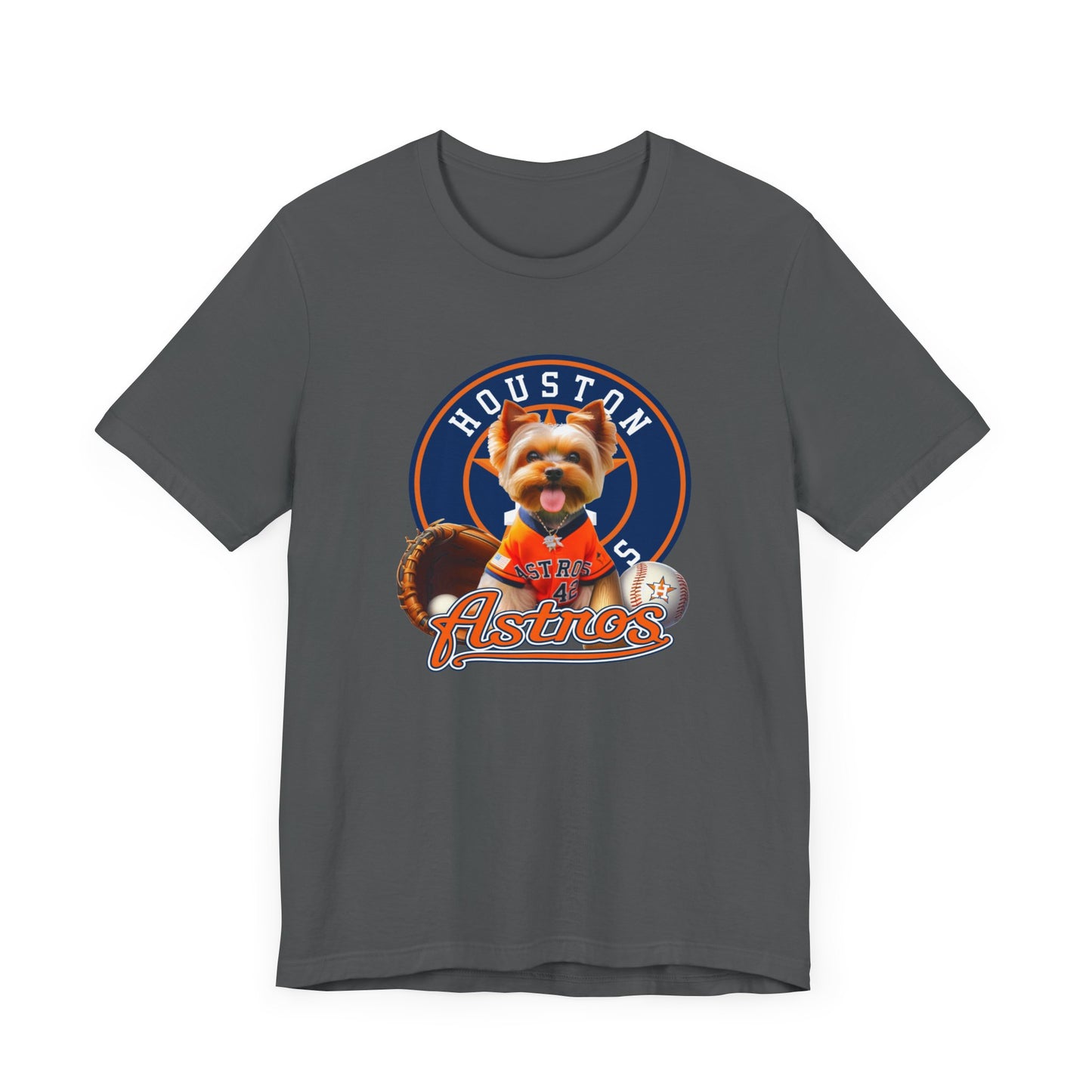 Astros - Yorkie - Houston - Unisex Short Sleeve Tee