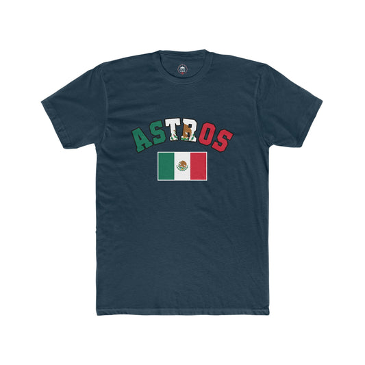 Copy of Astros Mexican Flag Men's Cotton Crew Tee