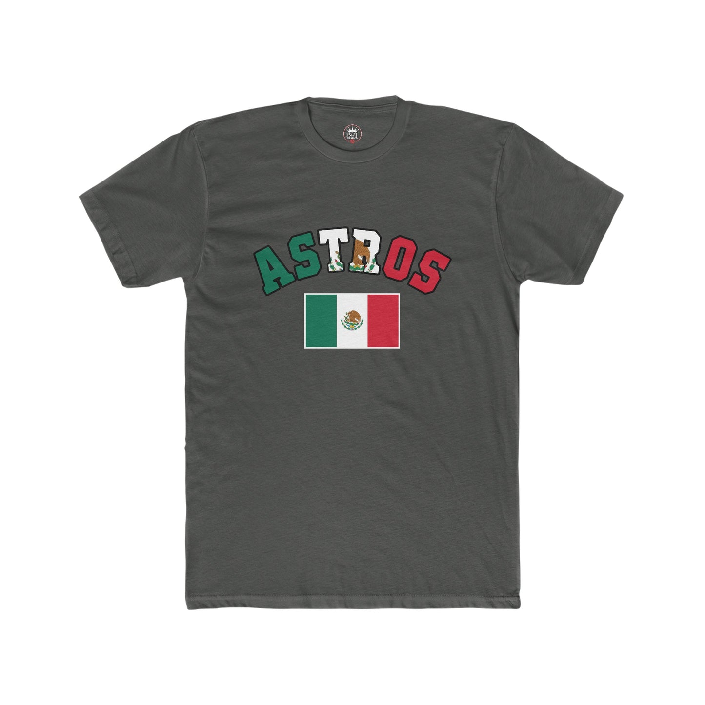 Copy of Astros Mexican Flag Men's Cotton Crew Tee