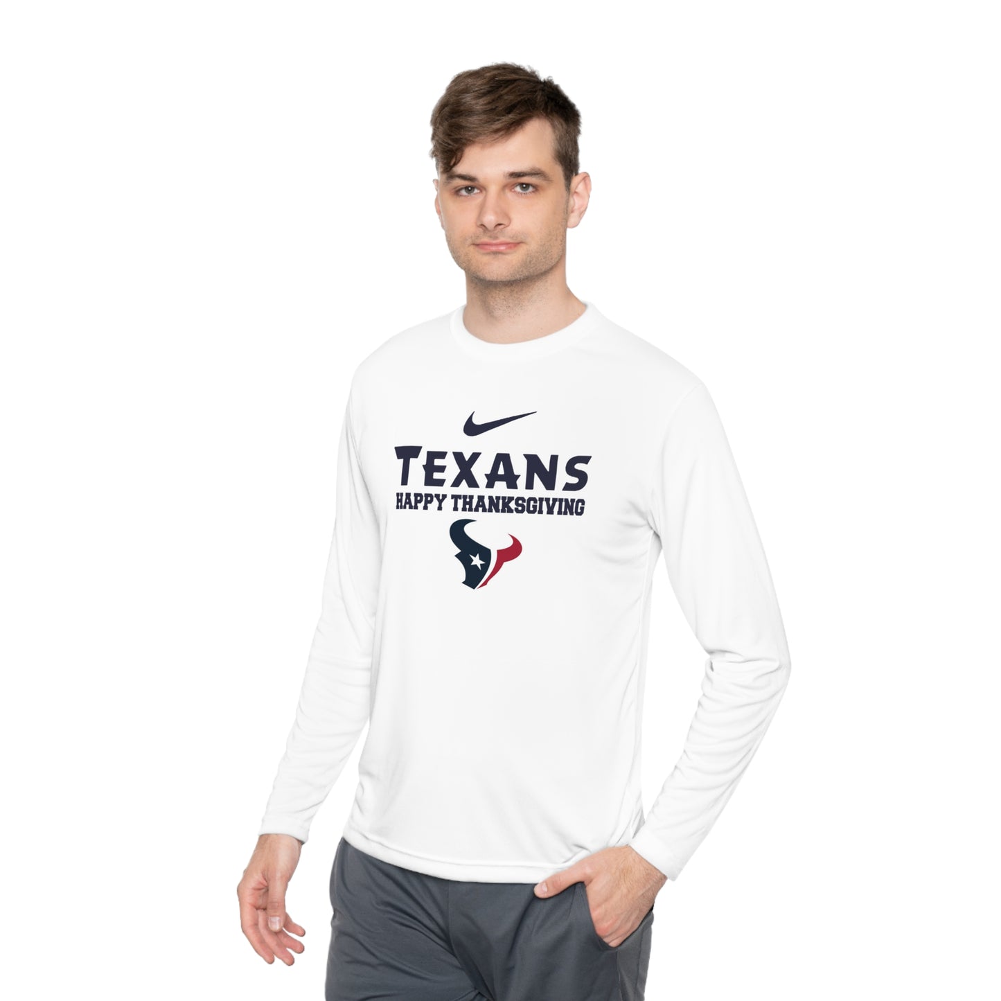 Turkey and Touchdowns Unisex Lightweight Long Sleeve Tee