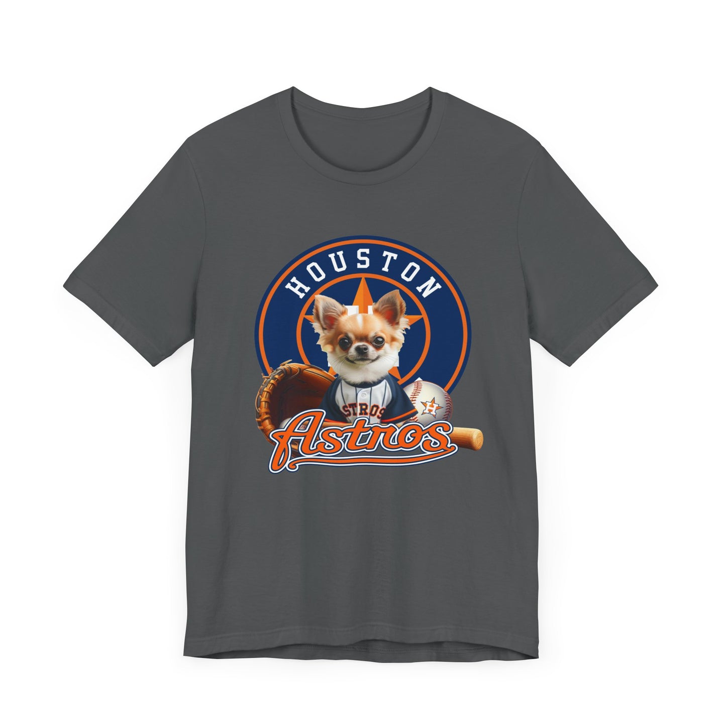 Astros - Chihuahua - Houston - Unisex Short Sleeve Tee