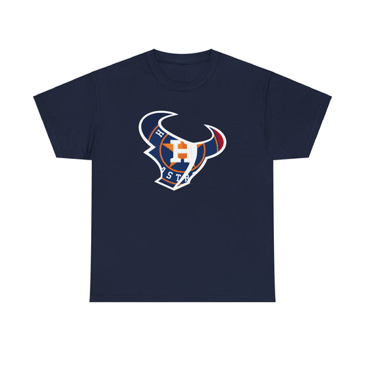 Houston COMBINED LOGO - Unisex Heavy Cotton Tee