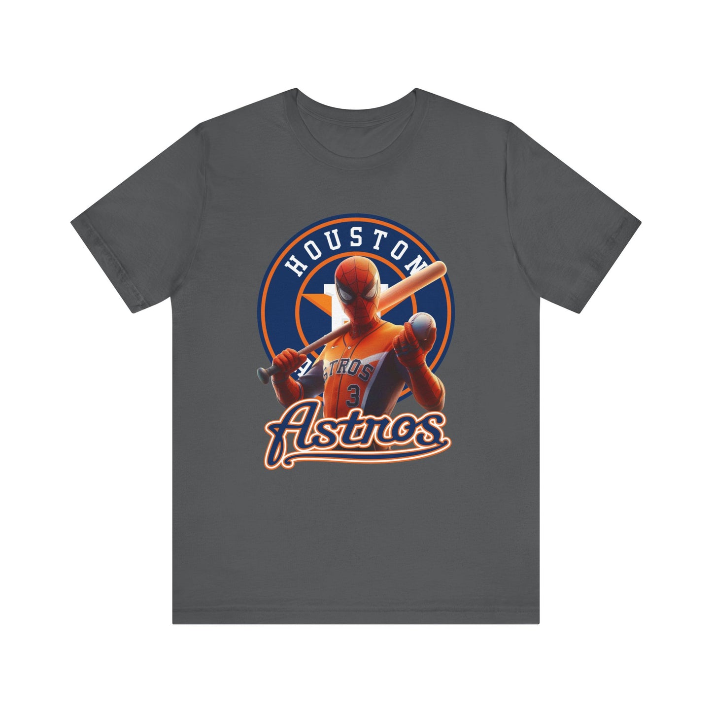 Astros - Spider - Orange and Navy - Unisex Short Sleeve Tee