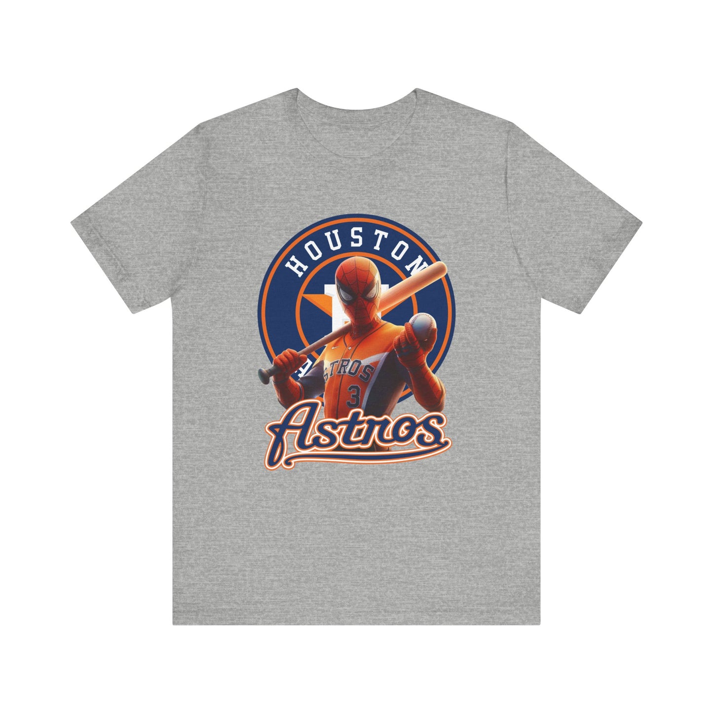 Astros - Spider - Orange and Navy - Unisex Short Sleeve Tee