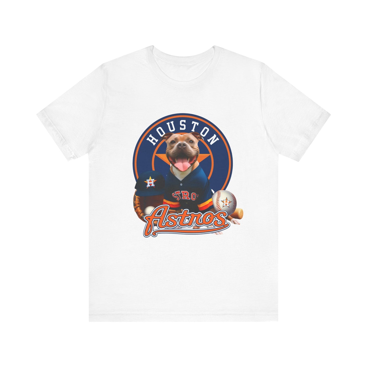 Astros - Pitbull - Houston - Unisex Short Sleeve Tee