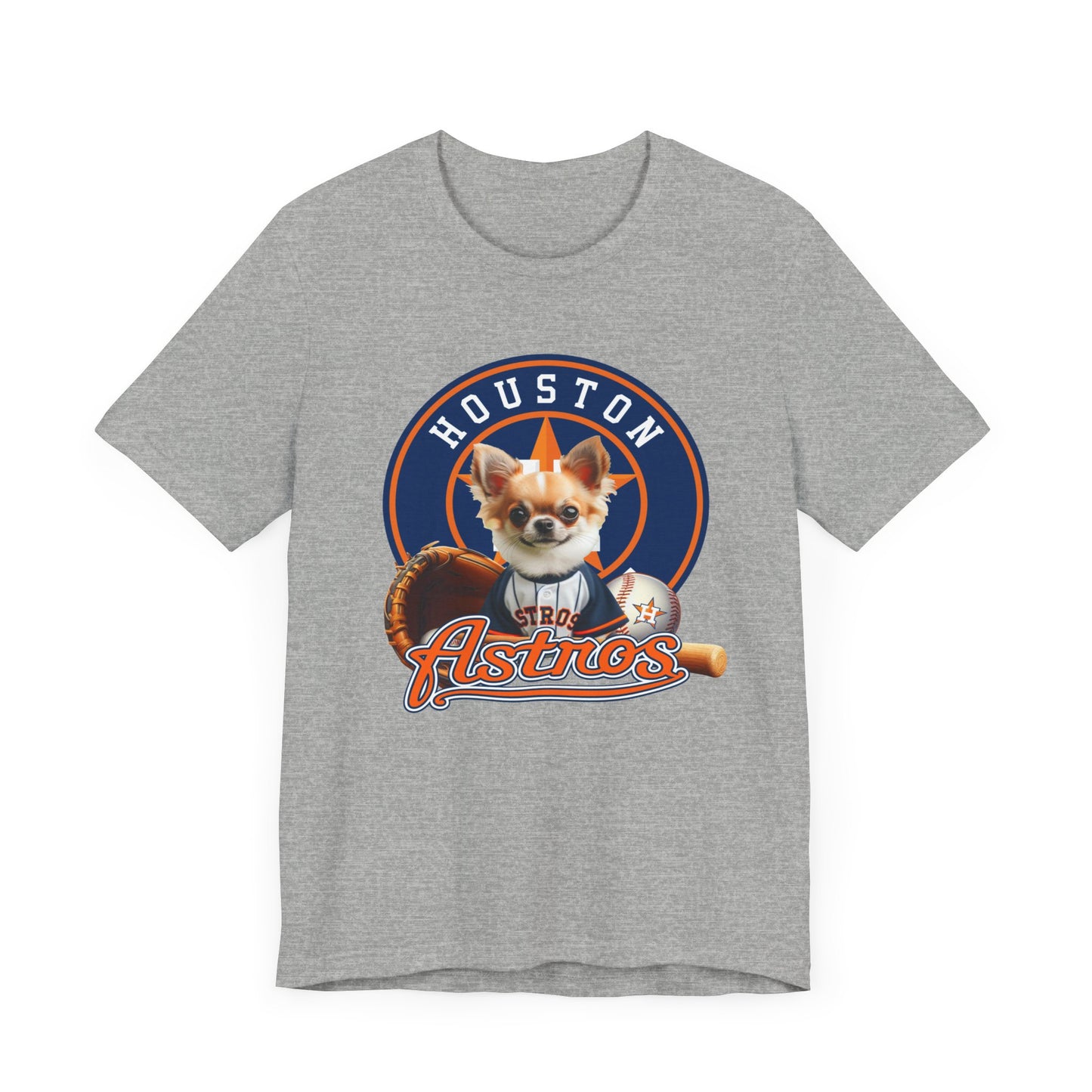 Astros - Chihuahua - Houston - Unisex Short Sleeve Tee