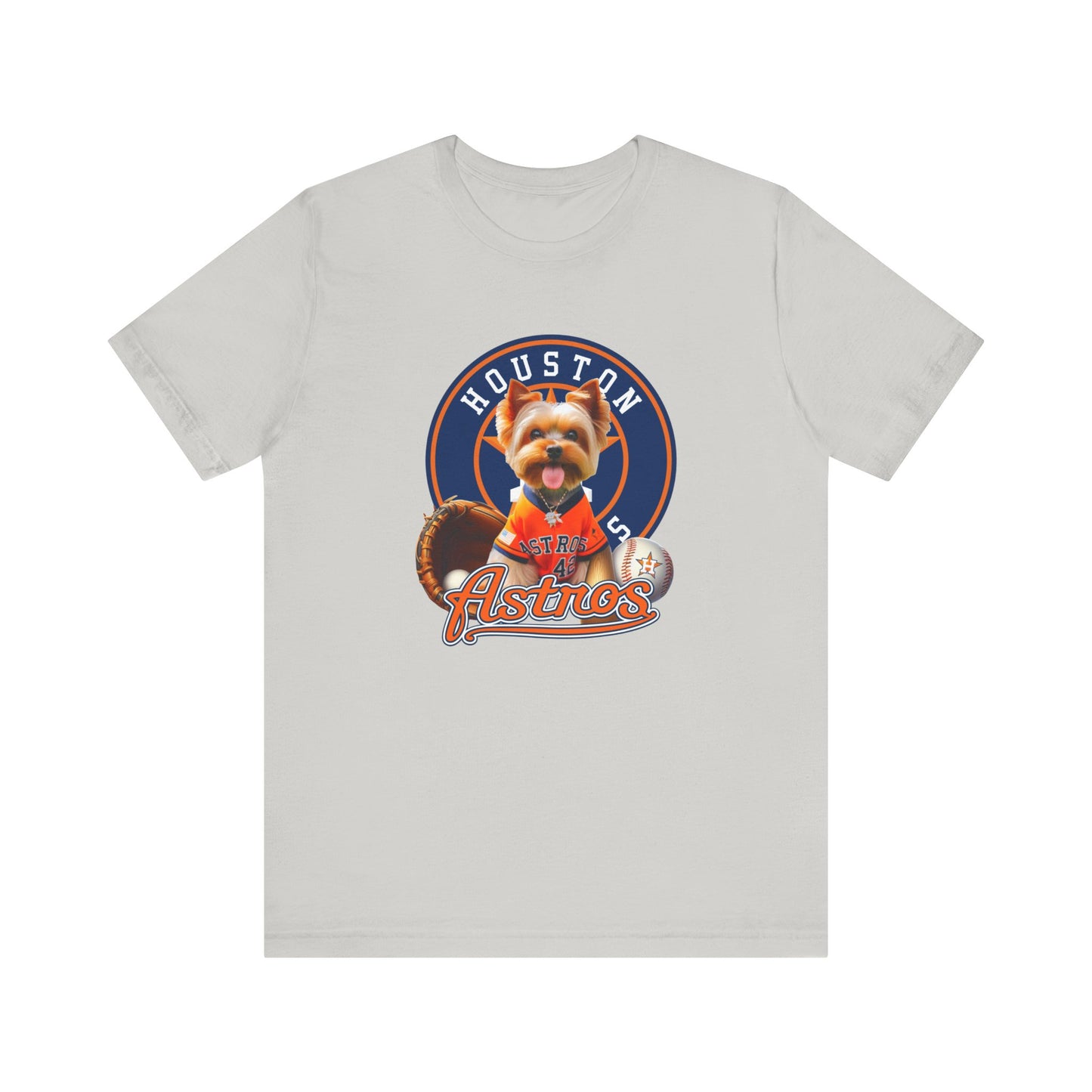 Astros - Yorkie - Houston - Unisex Short Sleeve Tee