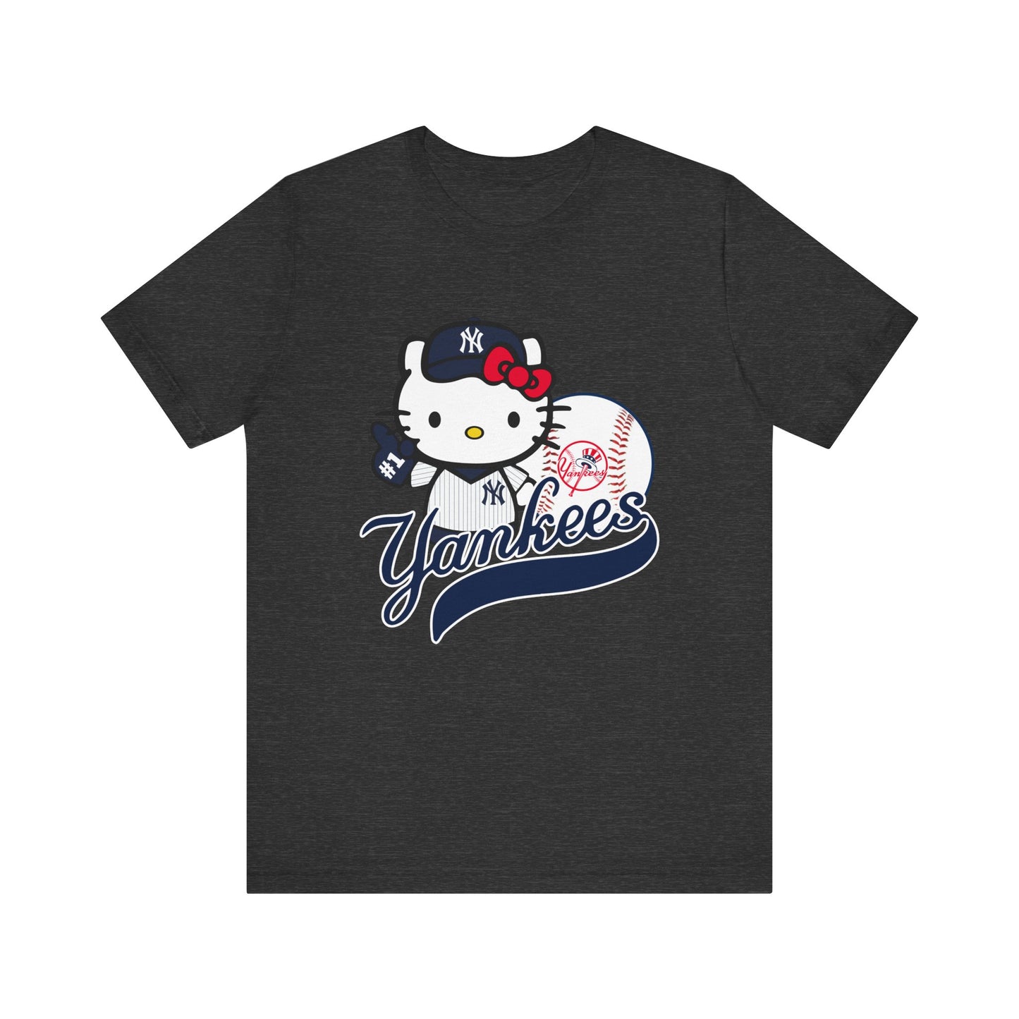 Kitty - Yankees - NY - Unisex Short Sleeve Tee