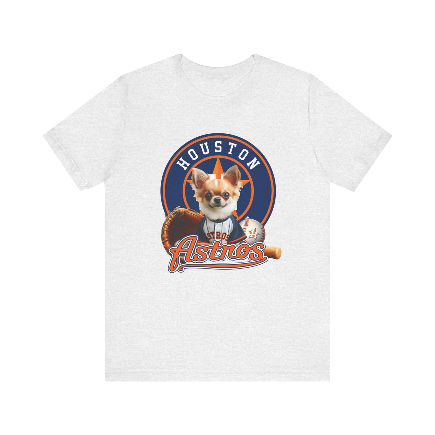 Astros - Chihuahua - Houston - Unisex Short Sleeve Tee