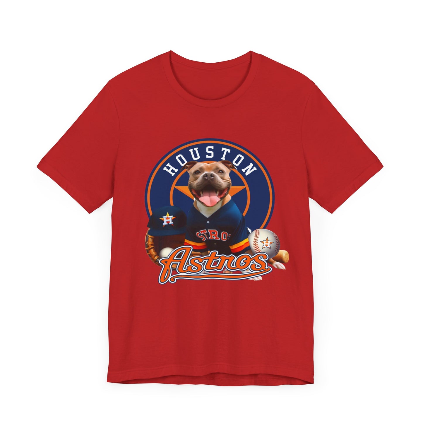 Astros - Pitbull - Houston - Unisex Short Sleeve Tee