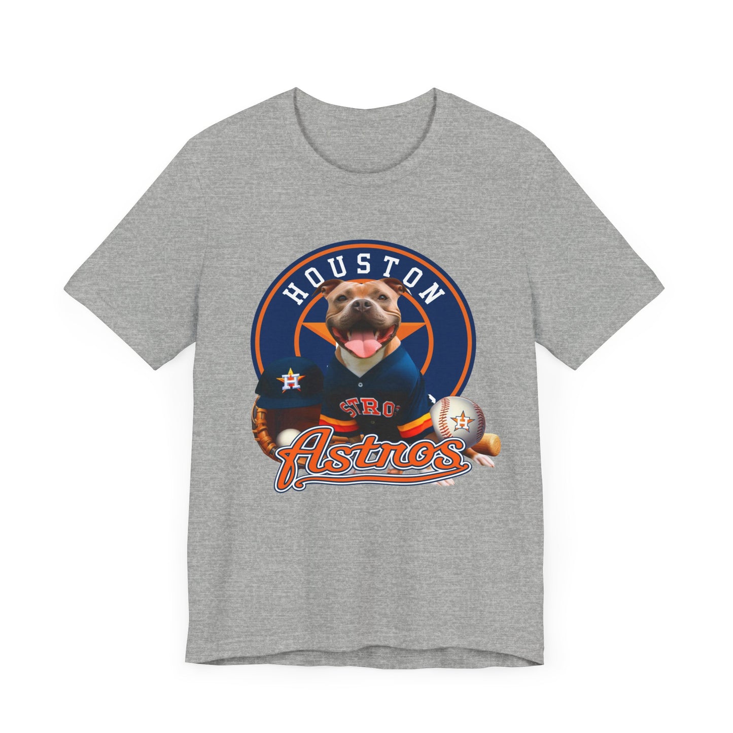 Astros - Pitbull - Houston - Unisex Short Sleeve Tee