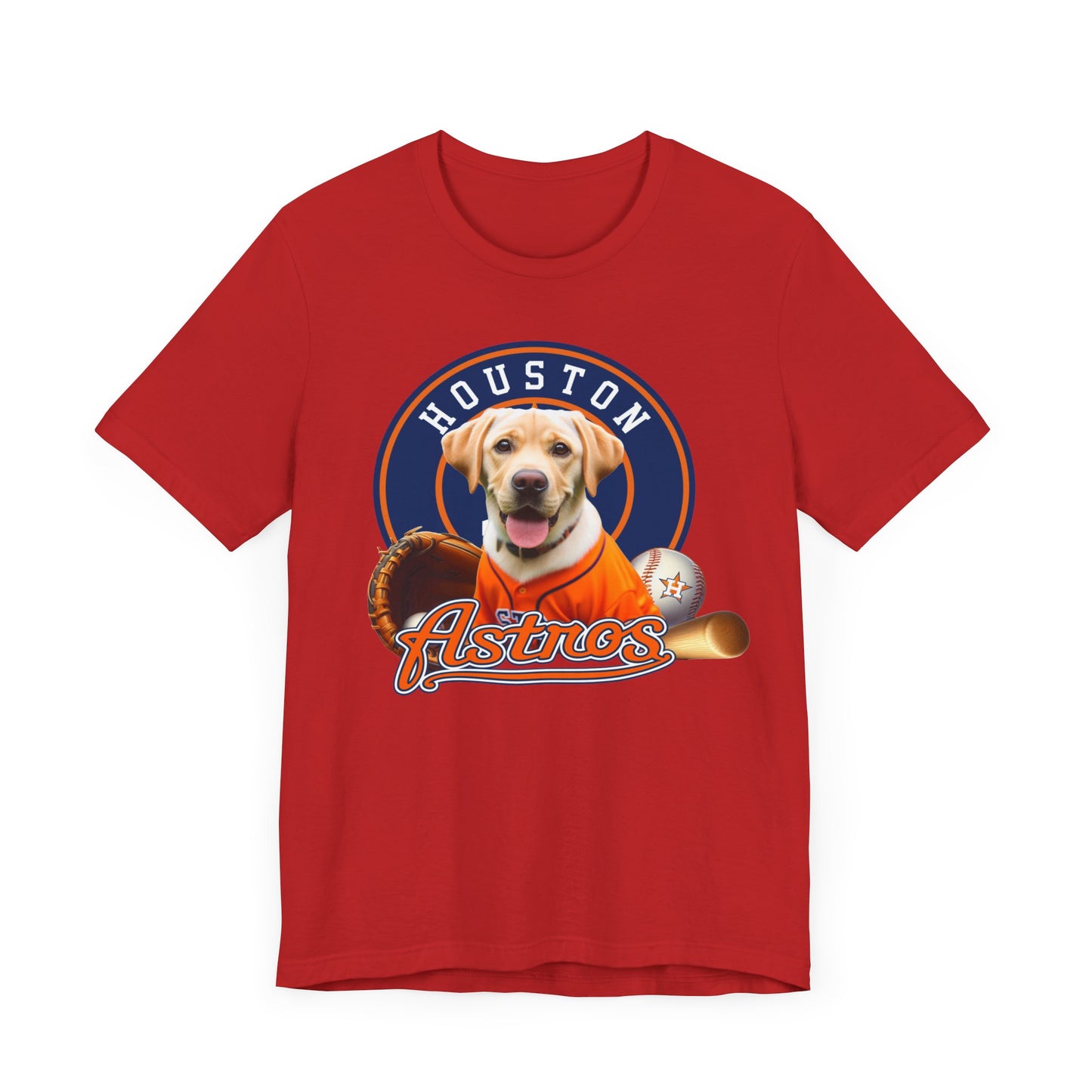 Astros - Labrador - Houston - Unisex Short Sleeve Tee