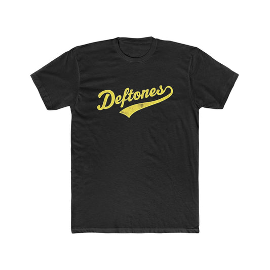 Deftones - Yellow logo - for Men's Cotton Crew Tee