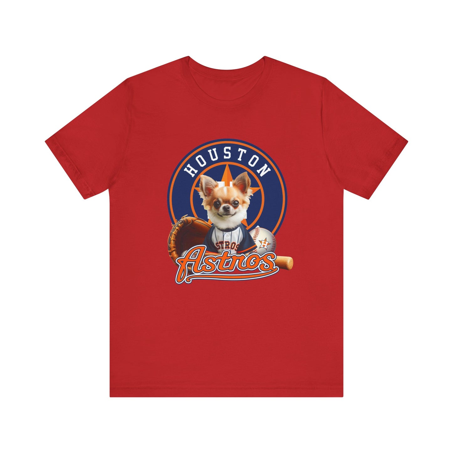 Astros - Chihuahua - Houston - Unisex Short Sleeve Tee