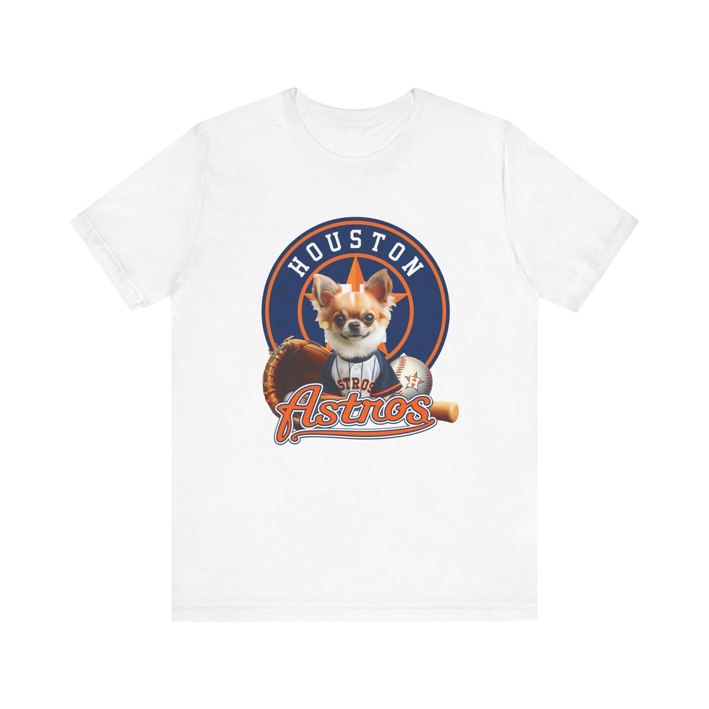 Astros - Chihuahua - Houston - Unisex Short Sleeve Tee