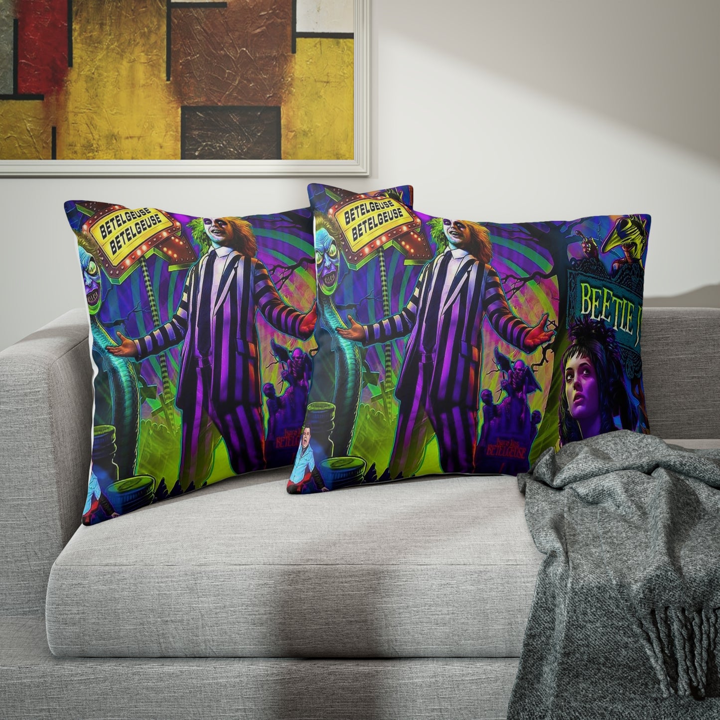 Beetlejuice Pillow Sham