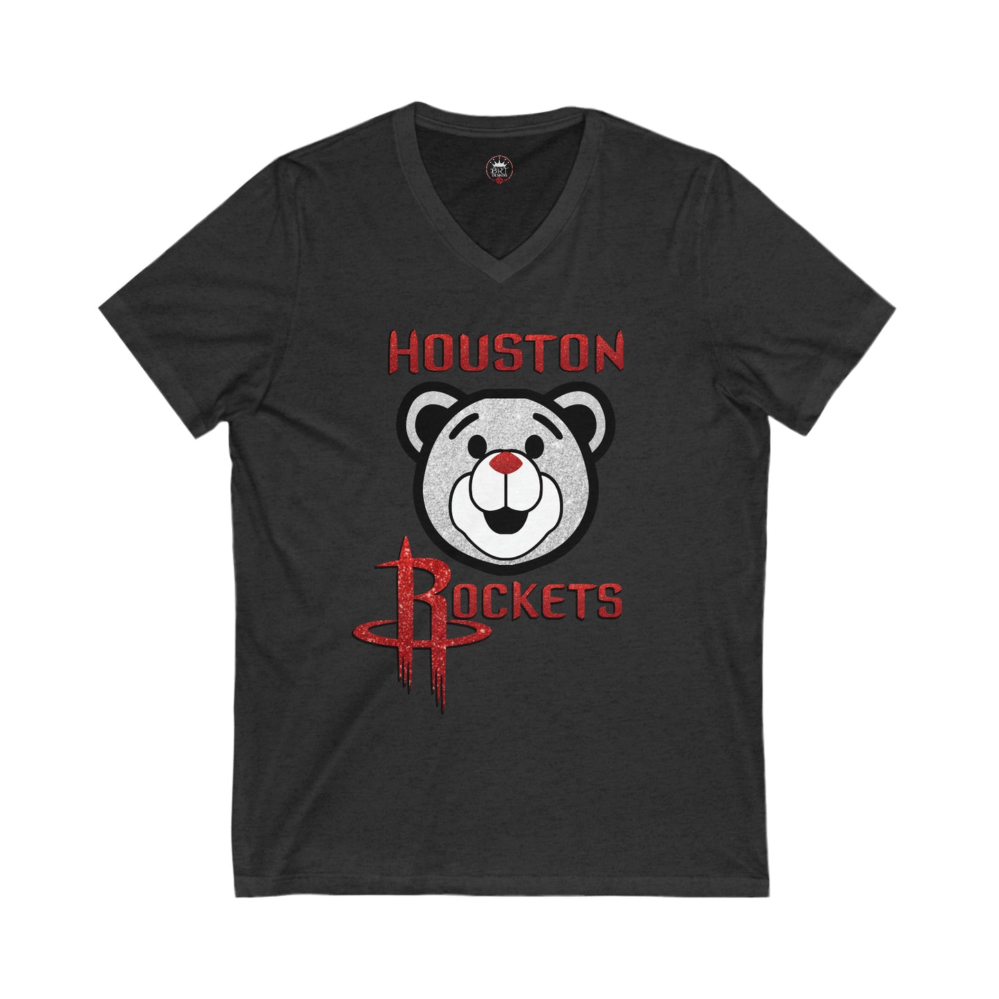 Rockets Clutch Shirt - Unisex Jersey Short Sleeve V-Neck Tee