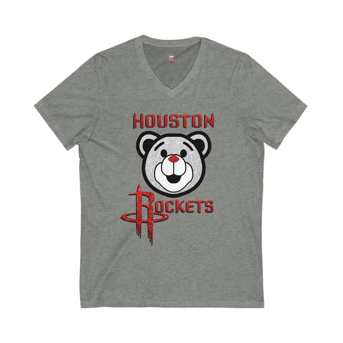 Rockets Clutch Shirt - Unisex Jersey Short Sleeve V-Neck Tee