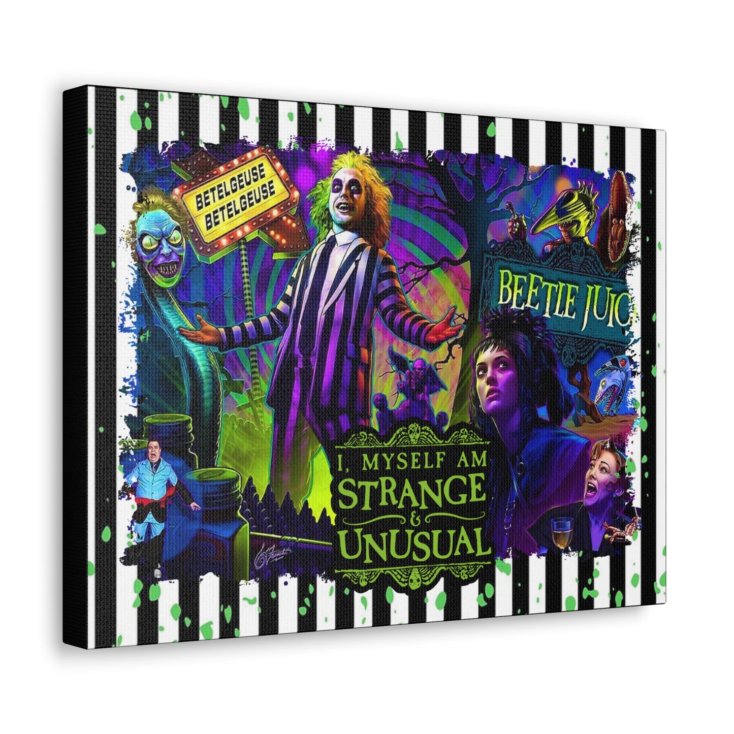 Beetlejuice Canvas Canvas Gallery Wrap