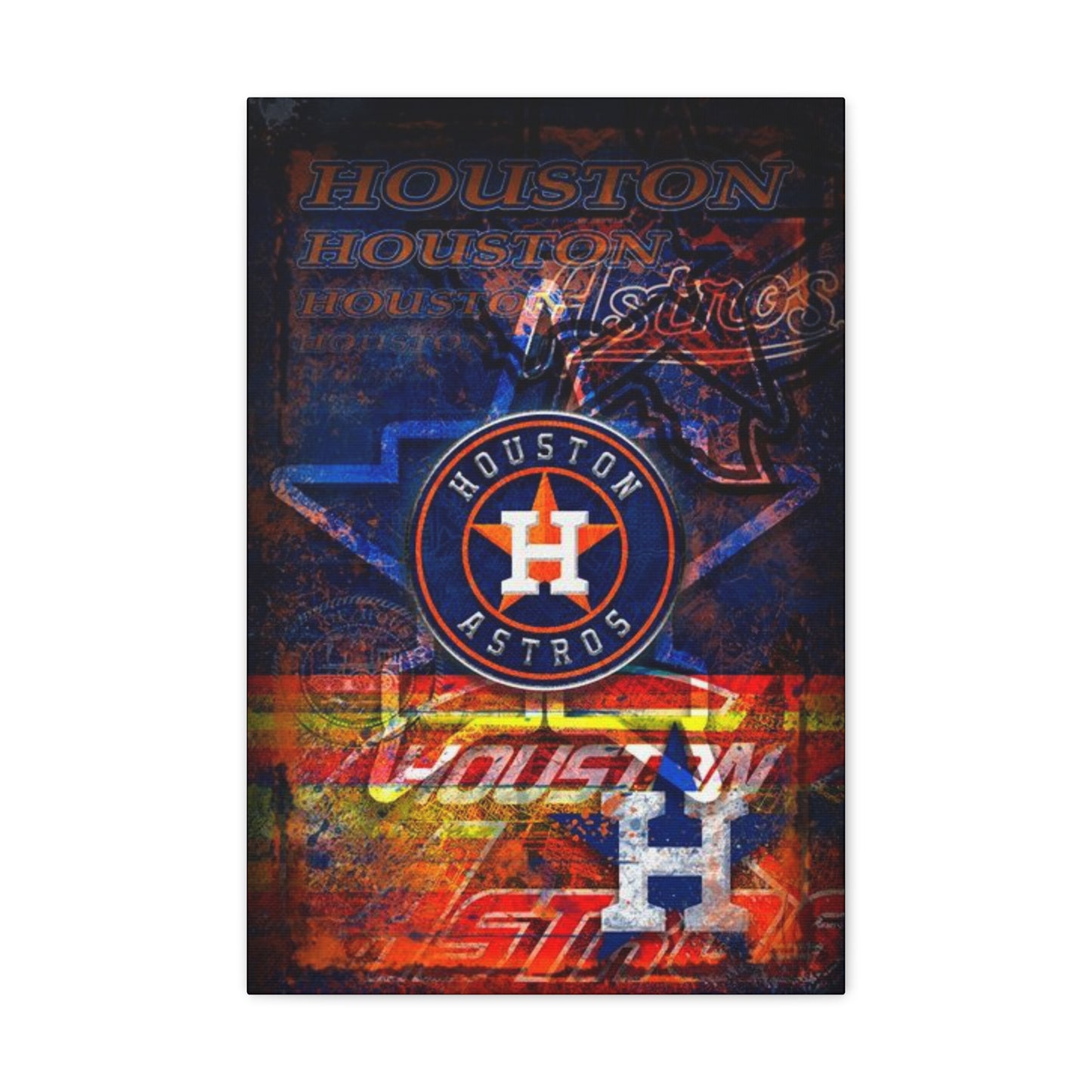 Astros - Houston - Canvas Gallery Wrap