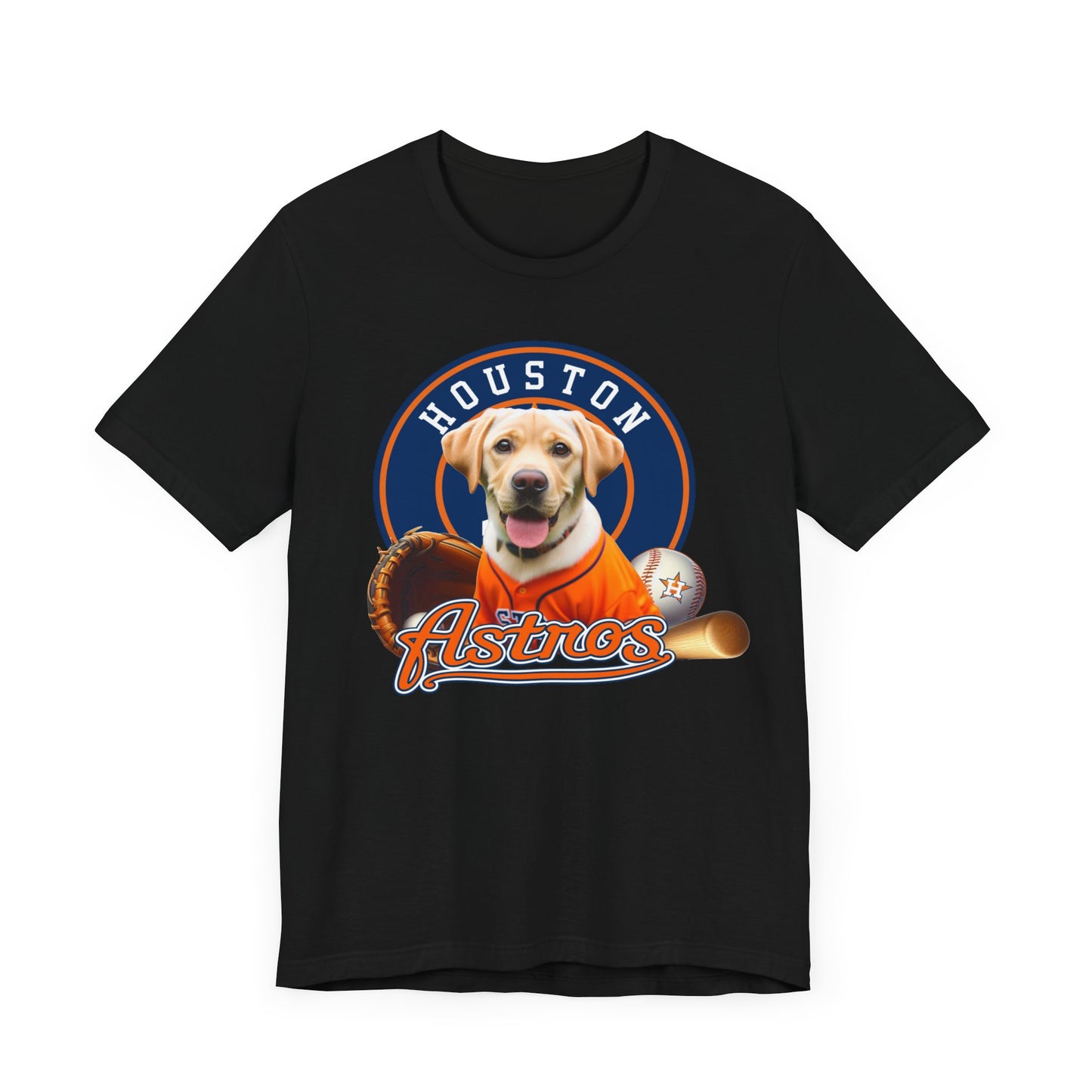 Astros - Labrador - Houston - Unisex Short Sleeve Tee