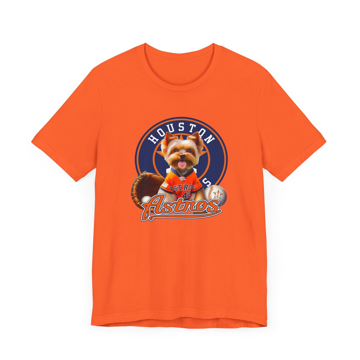 Astros - Yorkie - Houston - Unisex Short Sleeve Tee