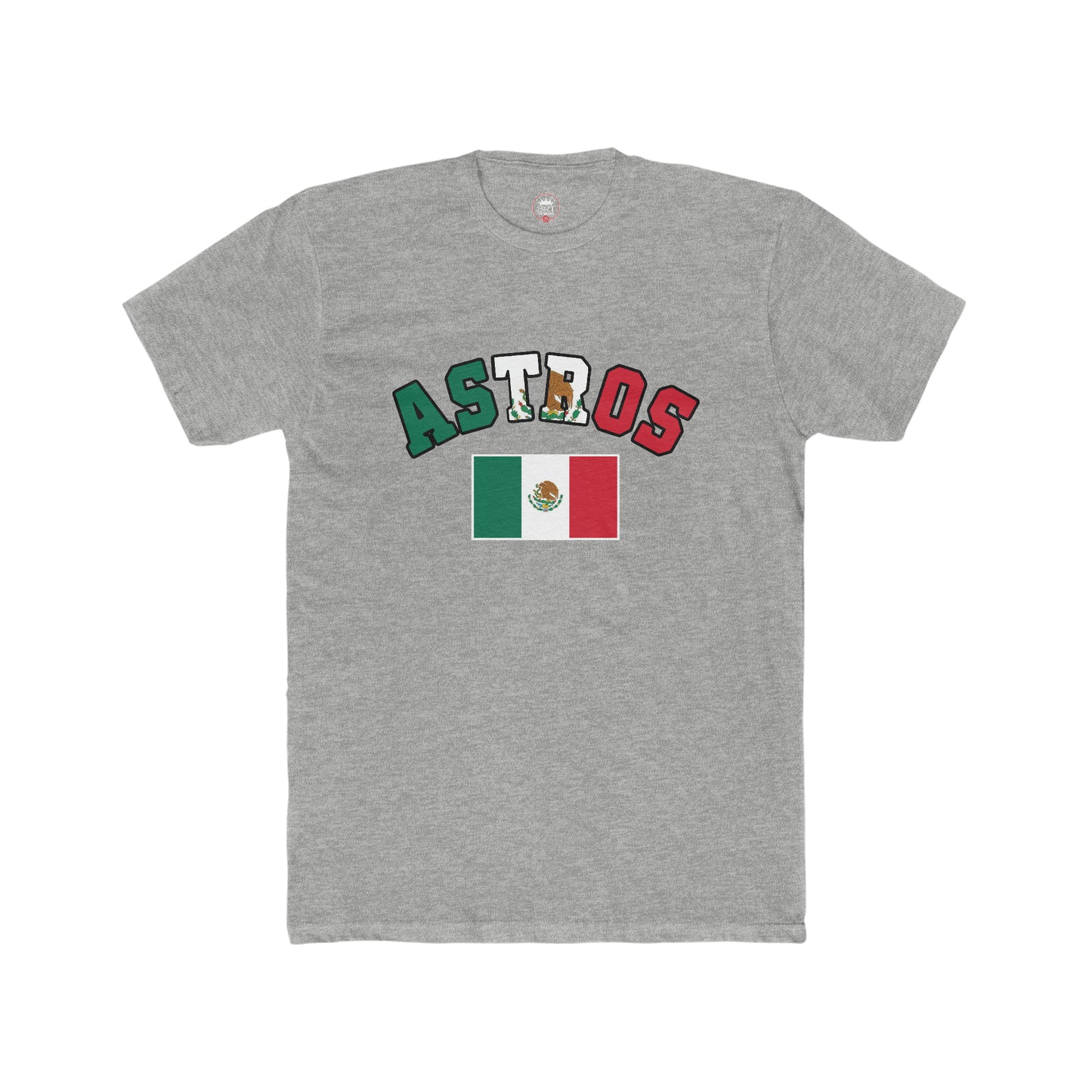 Astros Mexican Flag Men's Cotton Crew Tee