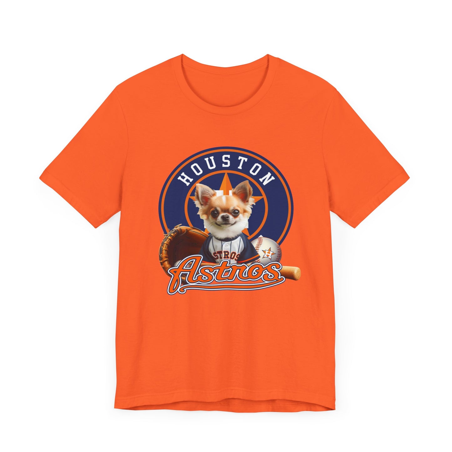 Astros - Chihuahua - Houston - Unisex Short Sleeve Tee