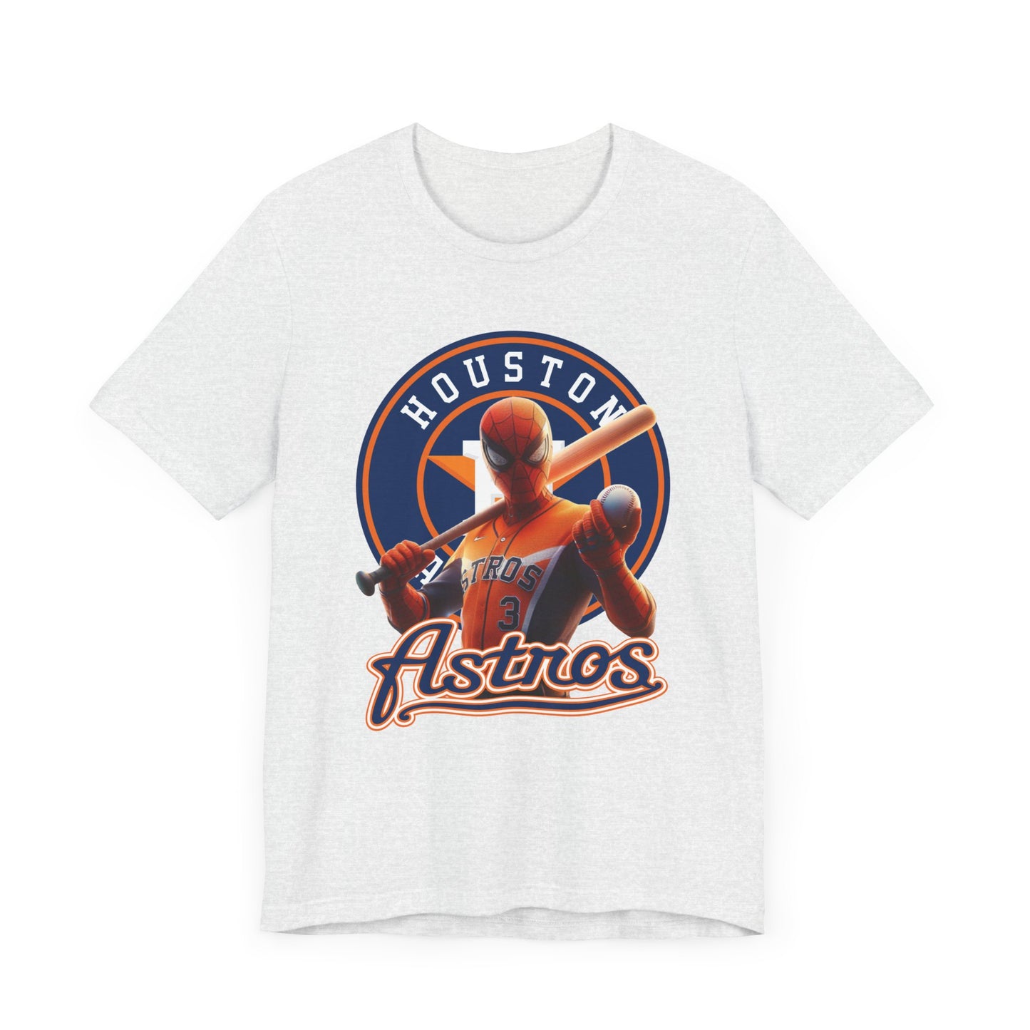 Astros - Spider - Orange and Navy - Unisex Short Sleeve Tee