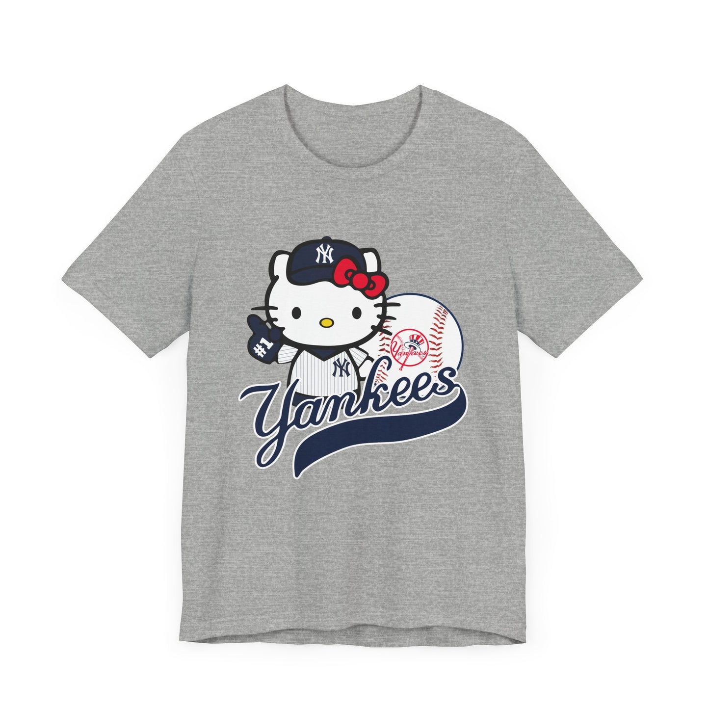 Kitty - Yankees - NY - Unisex Short Sleeve Tee