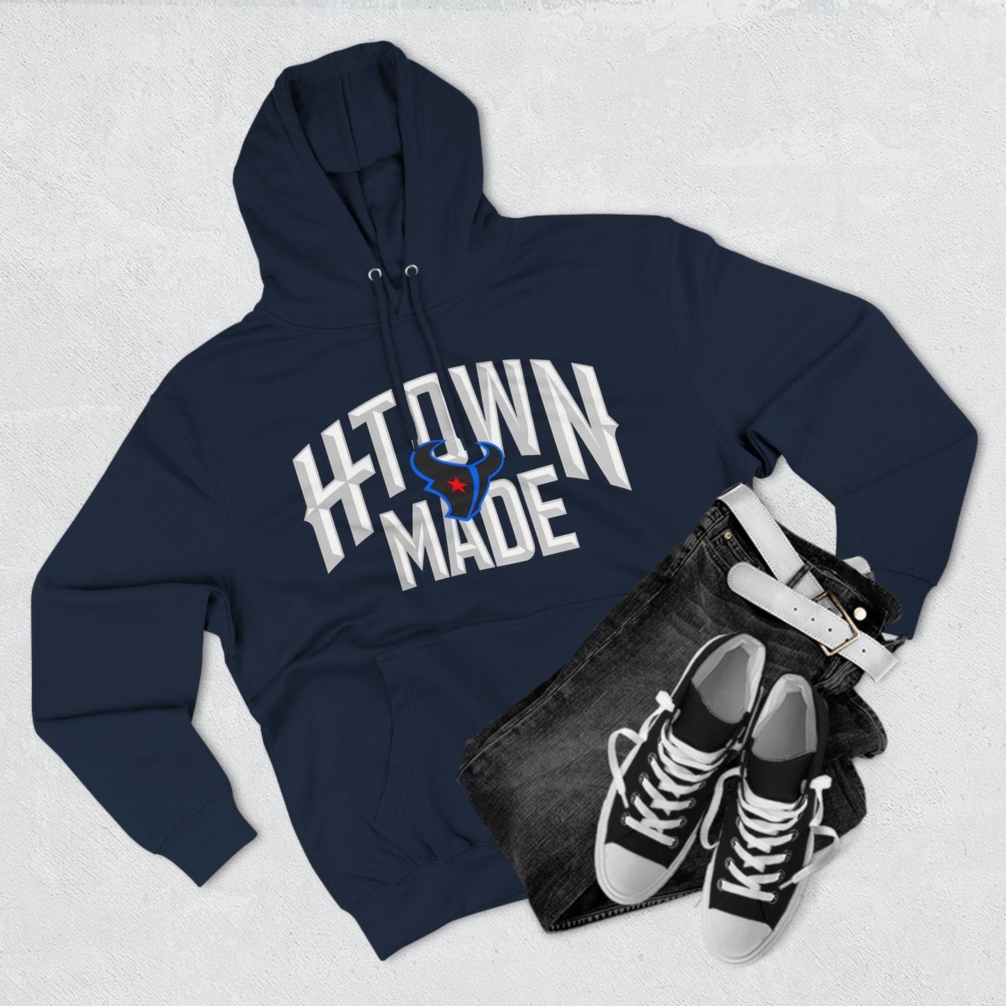 H-Town Made - Three-Panel Fleece Hoodie