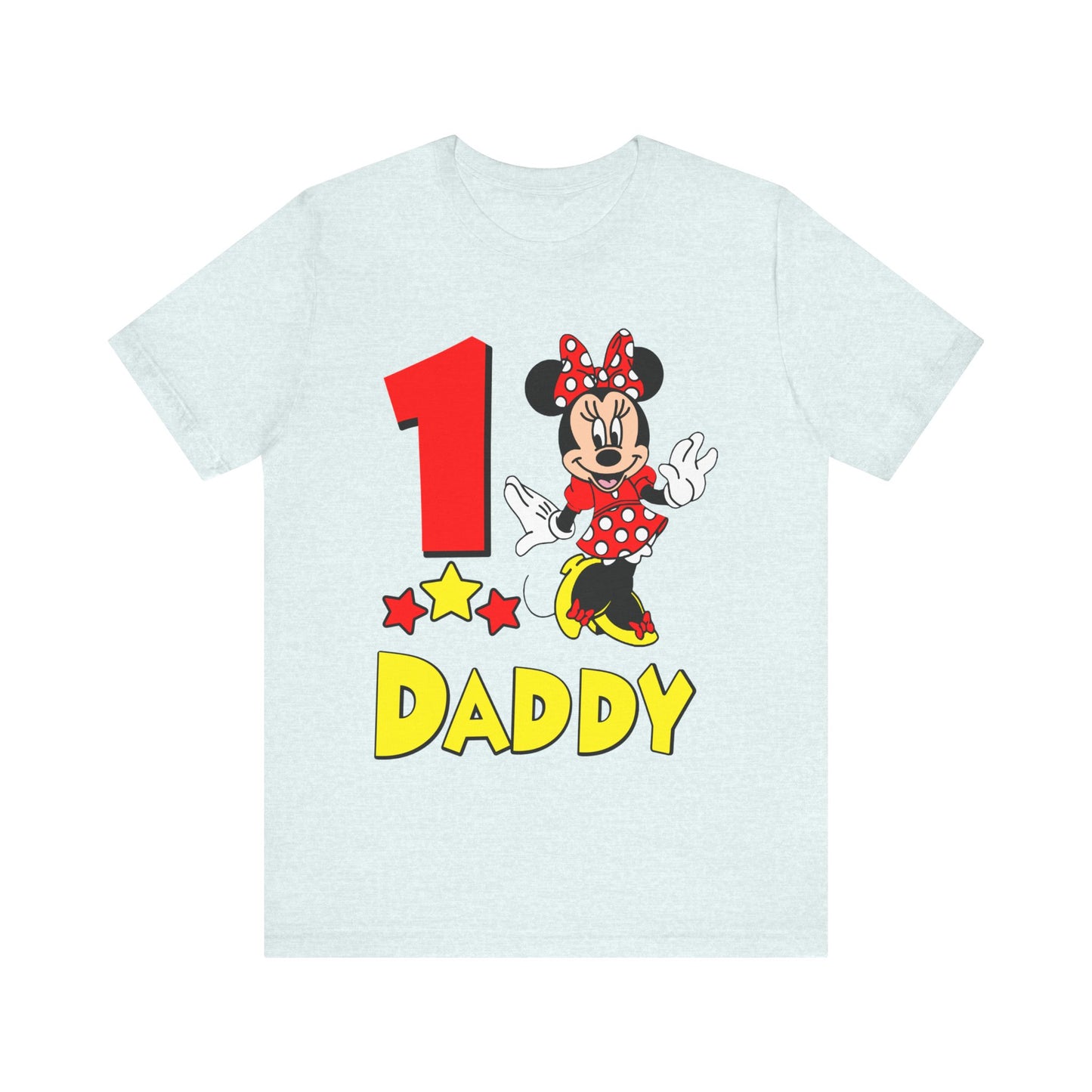 1st birthday - Minnie - Daddy shirt - Unisex Short Sleeve Tee