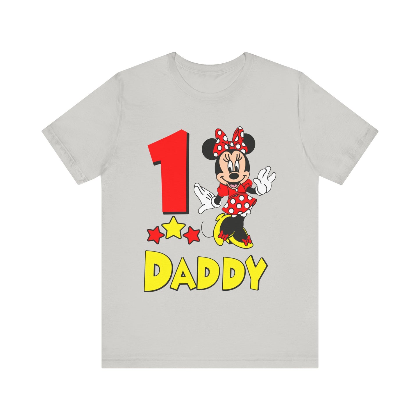 1st birthday - Minnie - Daddy shirt - Unisex Short Sleeve Tee