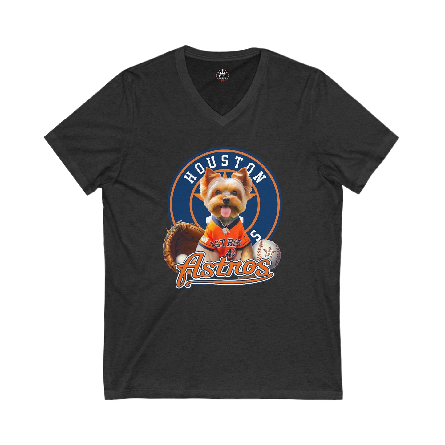 Astros - Yorkie - V-Neck Tee