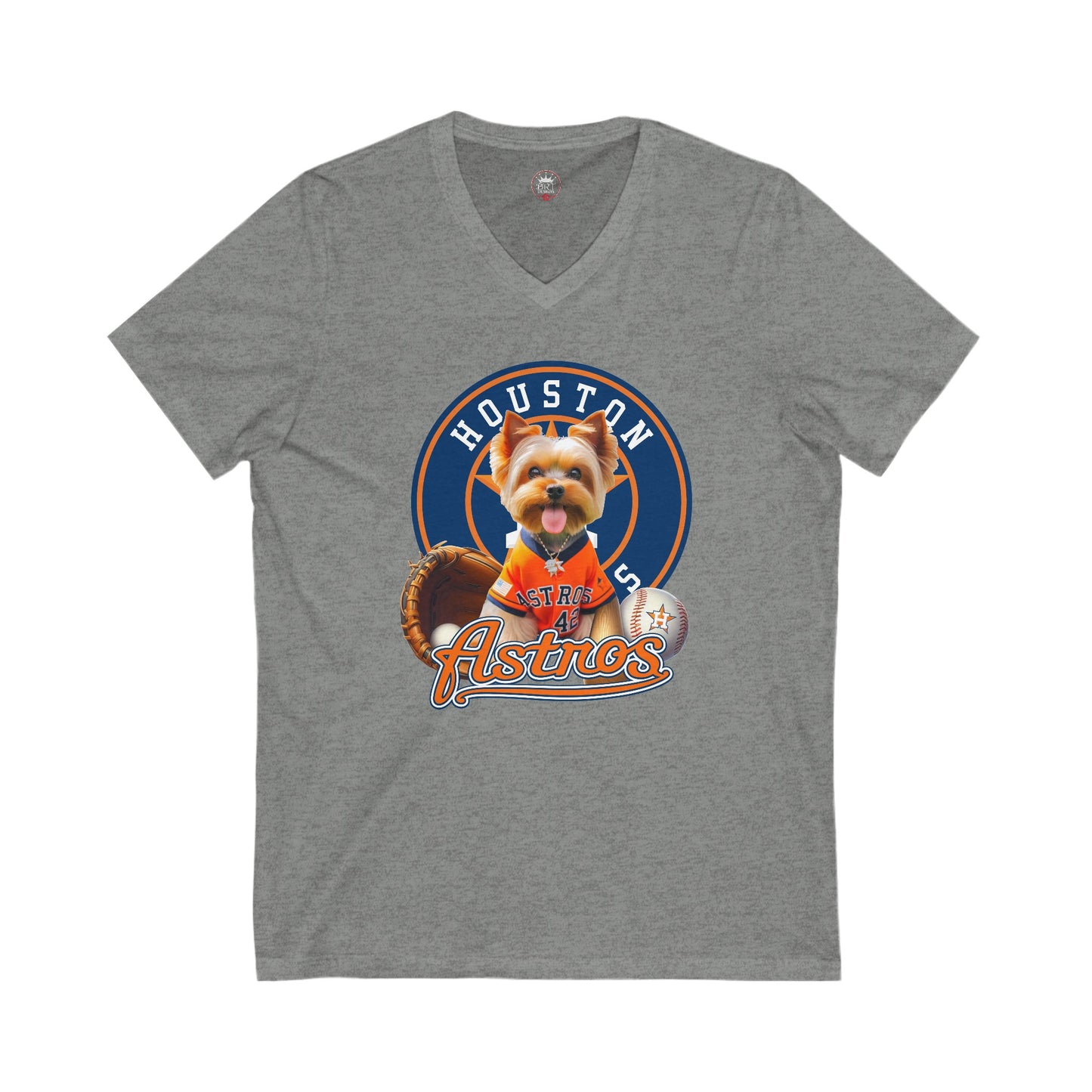 Astros - Yorkie - V-Neck Tee